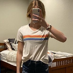 american eagle striped tee